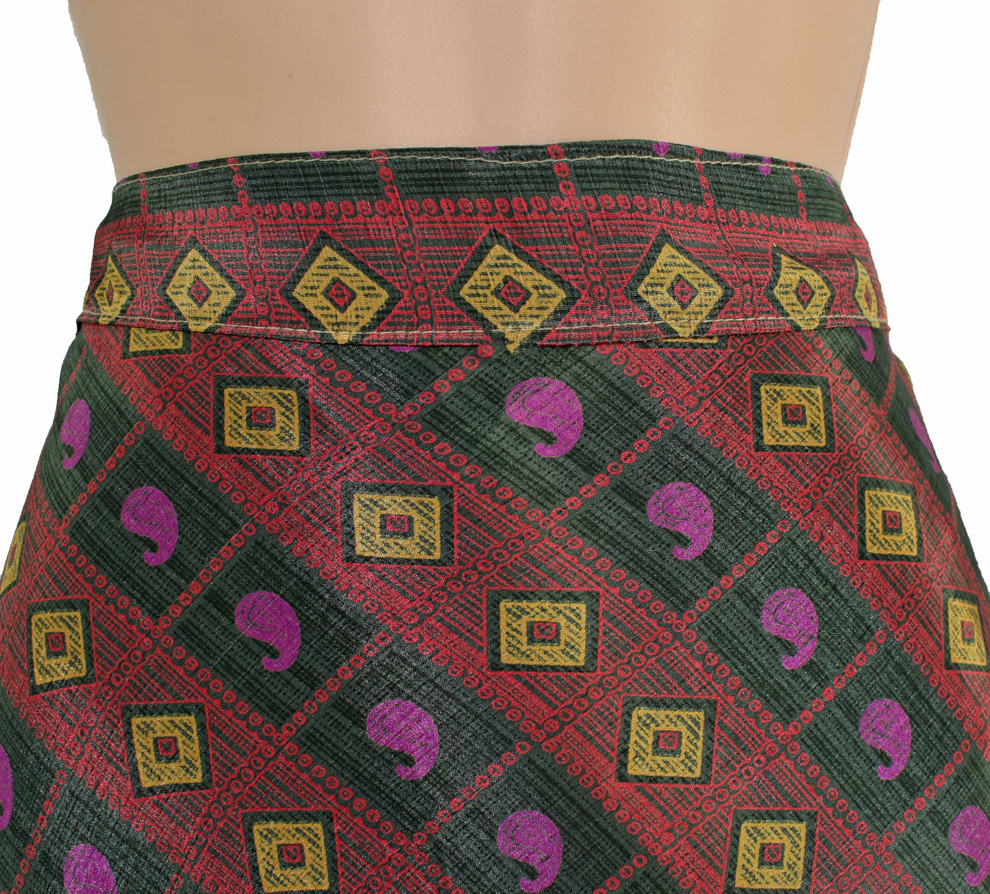 Sari Silk Wrap Skirt XL 66"