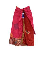 Knee Length Sari Silk Wrap Skirt 70"