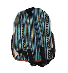 Om Print Cotton & Hemp Back Pack