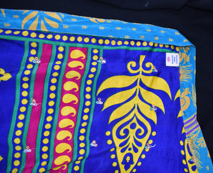Sari Silk Wrap Skirt 2XL 72"