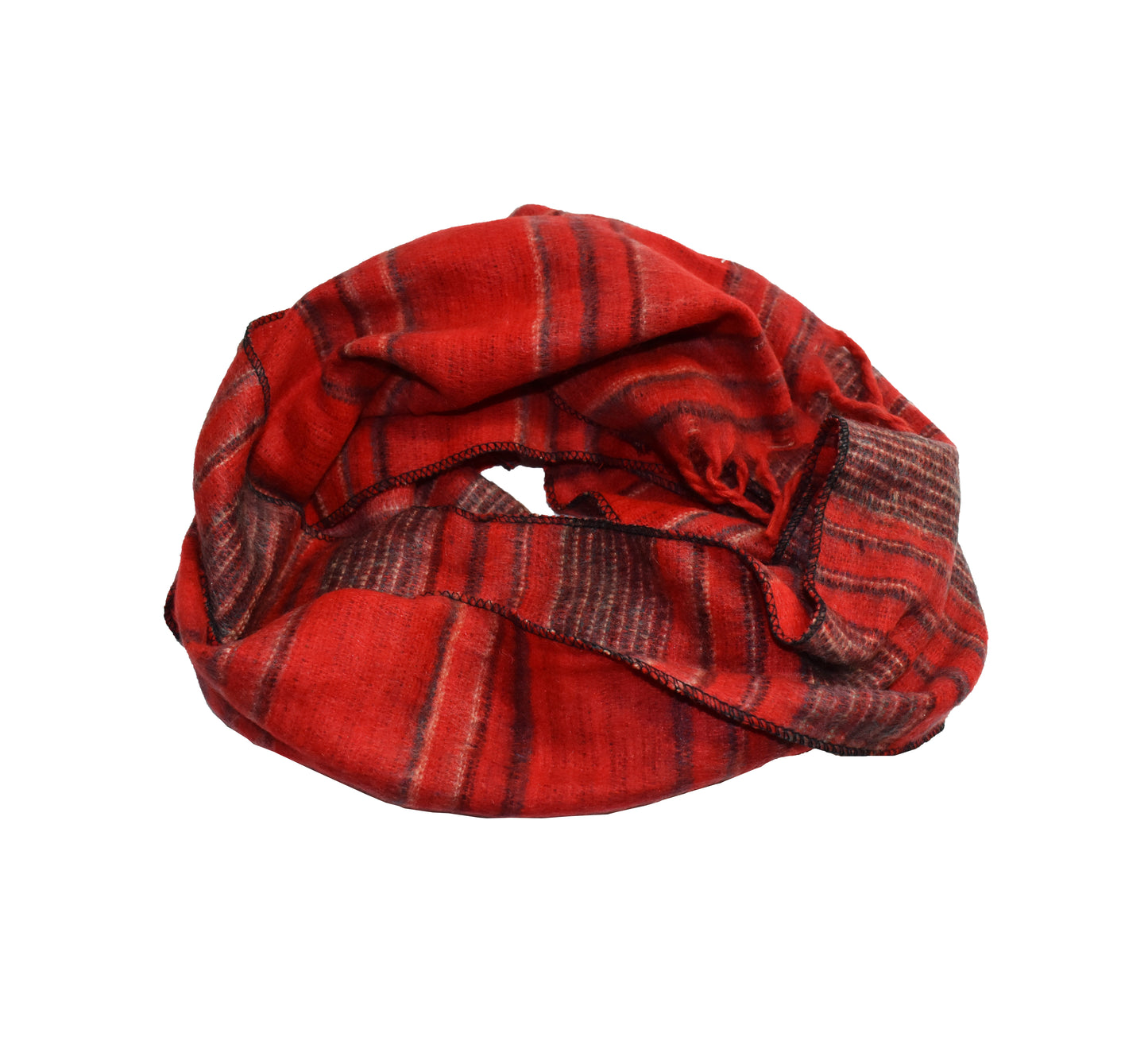 Striped Fleece Scarf