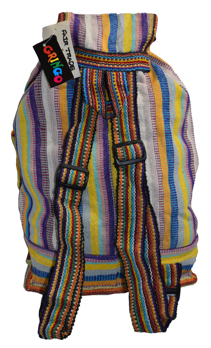 Woven Cotton Ruck Sack Back Pack Bag