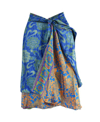 Knee Length Sari Silk Wrap Skirt 48"