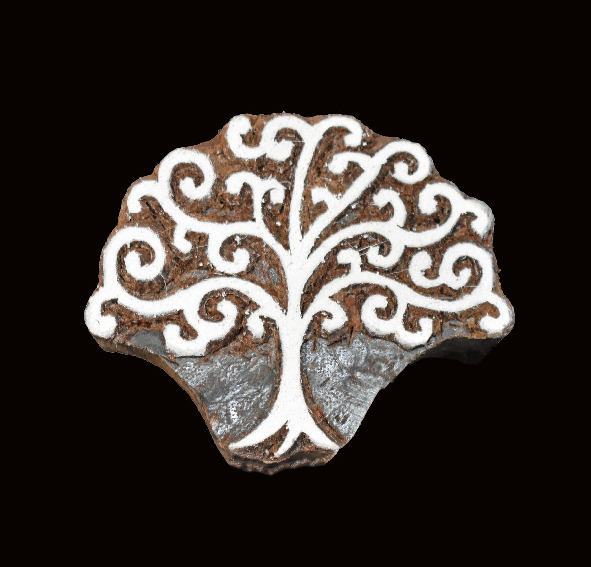 Indian Wood Printing Block - Tree (7.5cm)