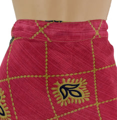 Knee Length Sari Silk Wrap Skirt 70"