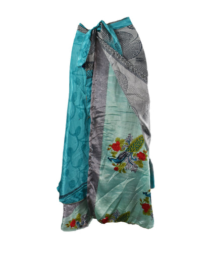 Sari Silk Wrap Skirt 2XL 72"