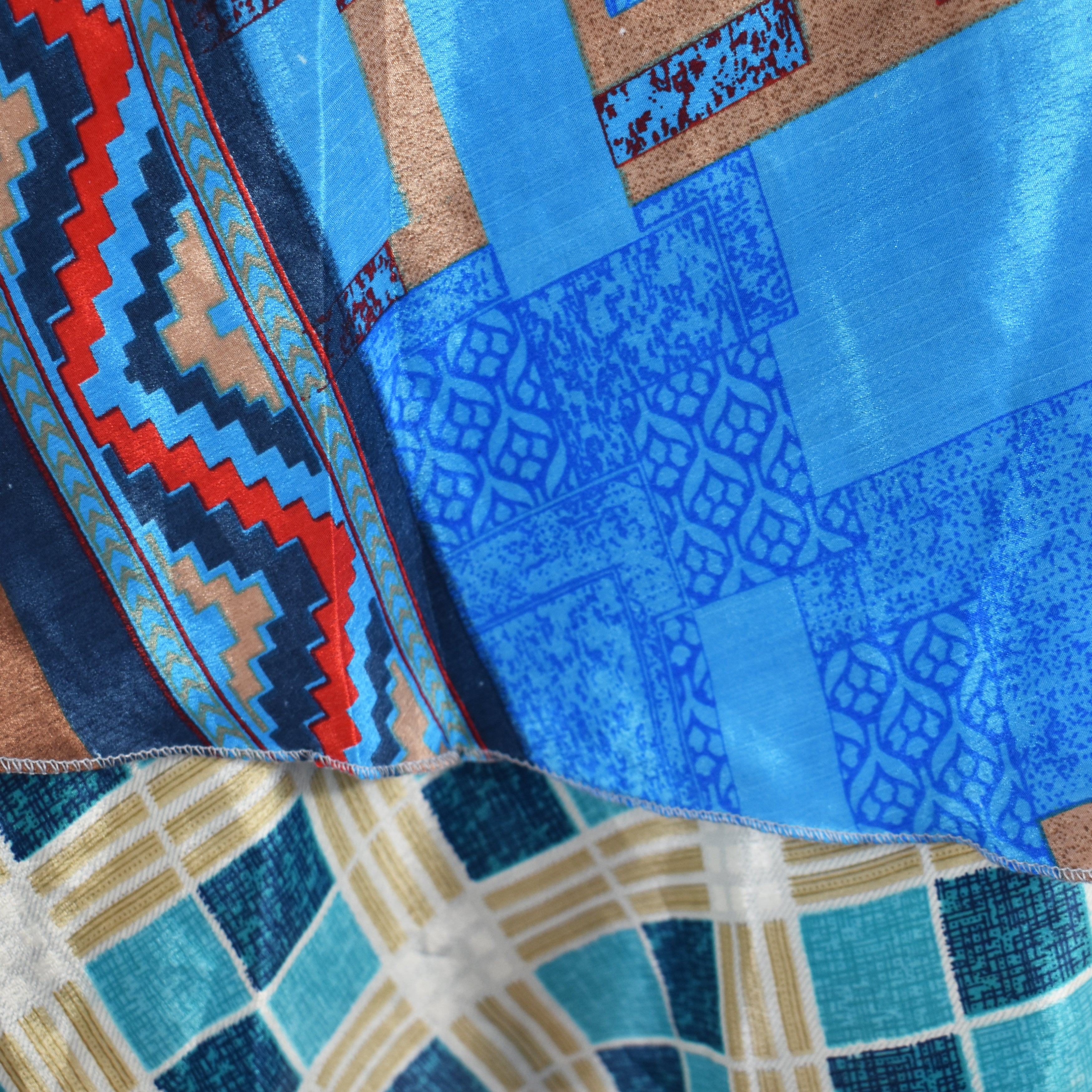 Knee Length Sari Silk Wrap Skirt 48"