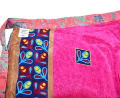 Sari Silk Wrap Skirt 2XL 70"