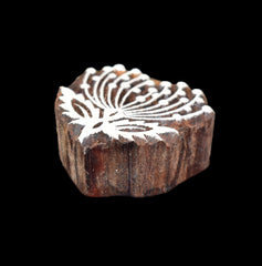 Indian Wood Printing Block - Flower (6cm)