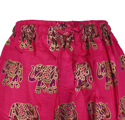 Elephant Print Wide Leg Trouser