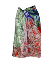 Knee Length Sari Silk Wrap Skirt 72"