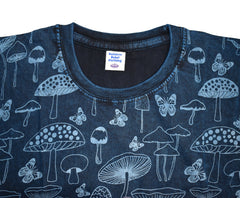 Hand Printed Stonewashed Mushroom T-Shirt