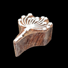 Indian Wood Printing Block - Thistle (7cm)