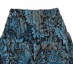 Floral Acrylic Fleece Harem Trousers