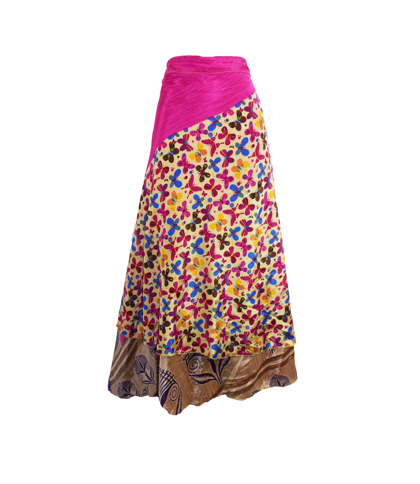 Sari Silk Wrap Skirt 2XL 70"