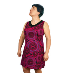 Circle Print Cotton Dress