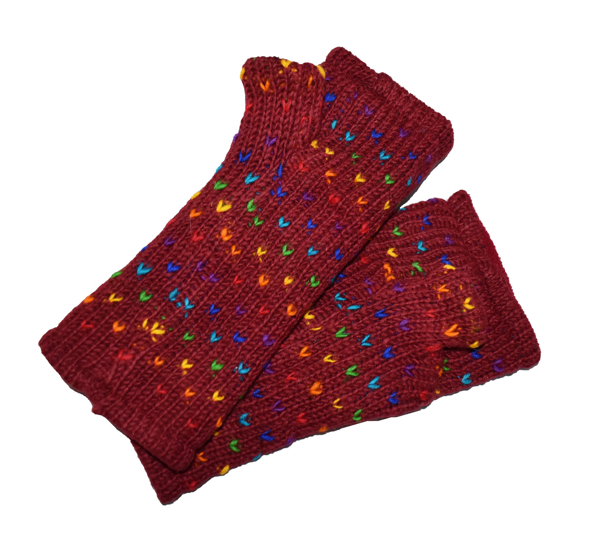 Dotty Wool Fleece Lined Wrist Warmer