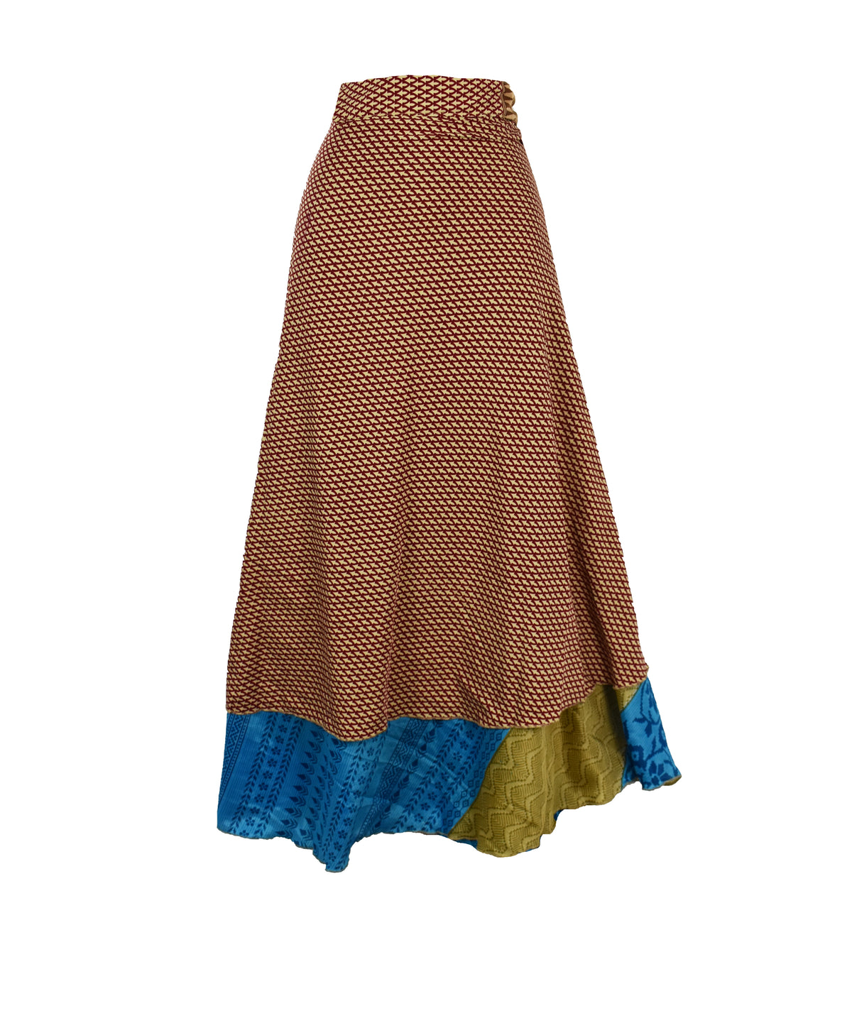 Sari Silk Wrap Skirt 2XL 72"