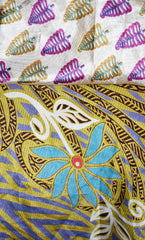 Knee Length Sari Silk Wrap Skirt 70"