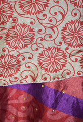 Knee Length Sari Silk Wrap Skirt 70"
