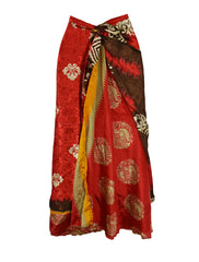 Long Sari Silk Wrap Skirt M 48"