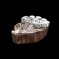 Indian Wood Printing Block - Flower (8cm)