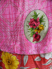 Knee Length Sari Silk Wrap Skirt 60"