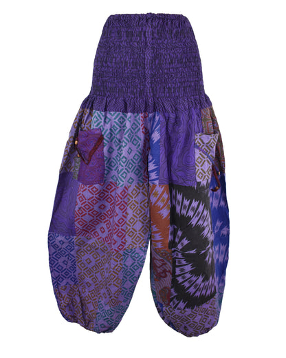Patchwork Overdyed Harem Trousers