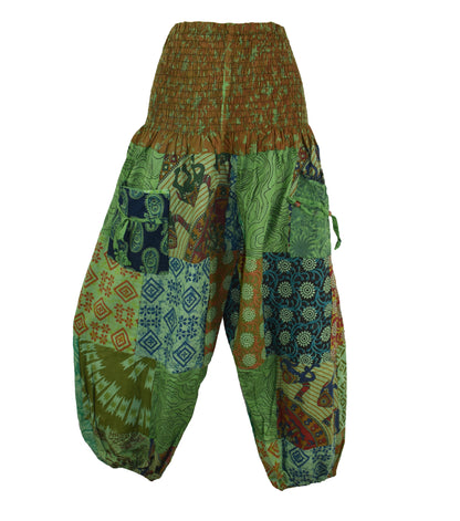 Patchwork Overdyed Harem Trousers