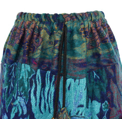 Floral Fleece Harem Trousers