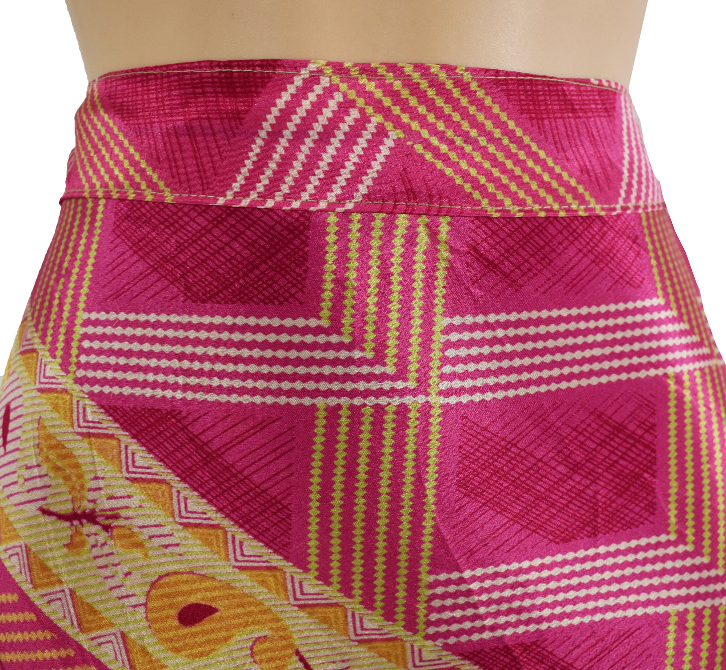 Sari Silk Wrap Skirt 2XL 70"