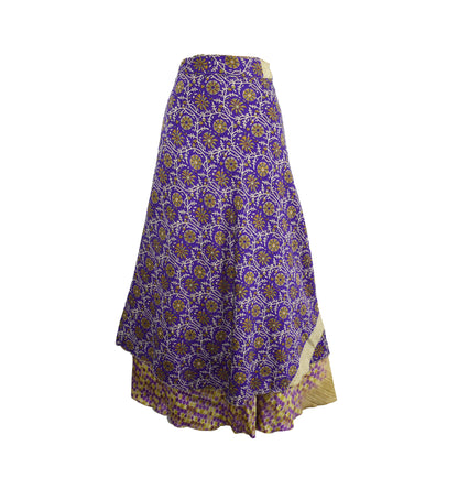 Sari Silk Wrap Skirt 2XL 70"