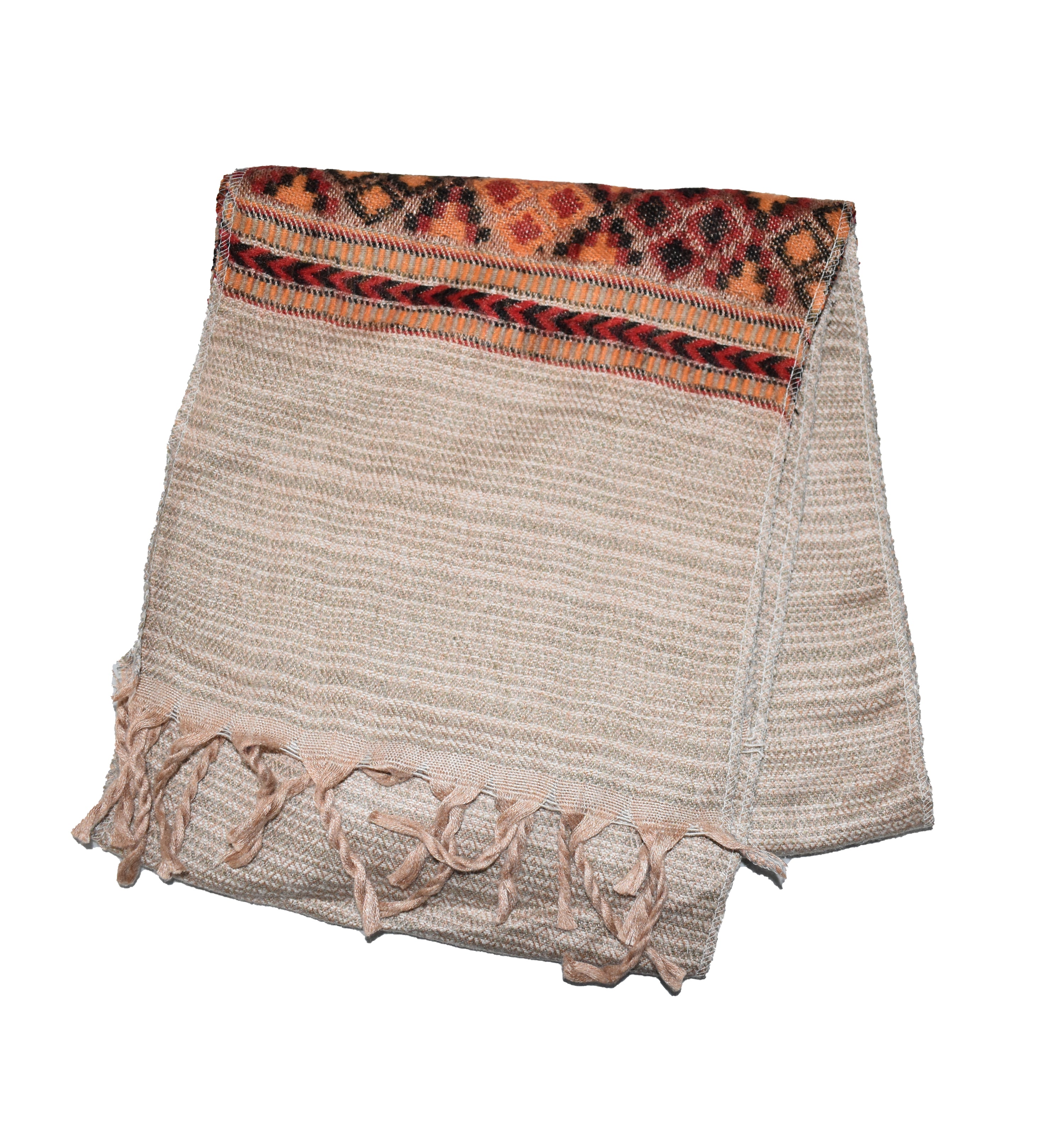 Blended Striped Fleece Scarf
