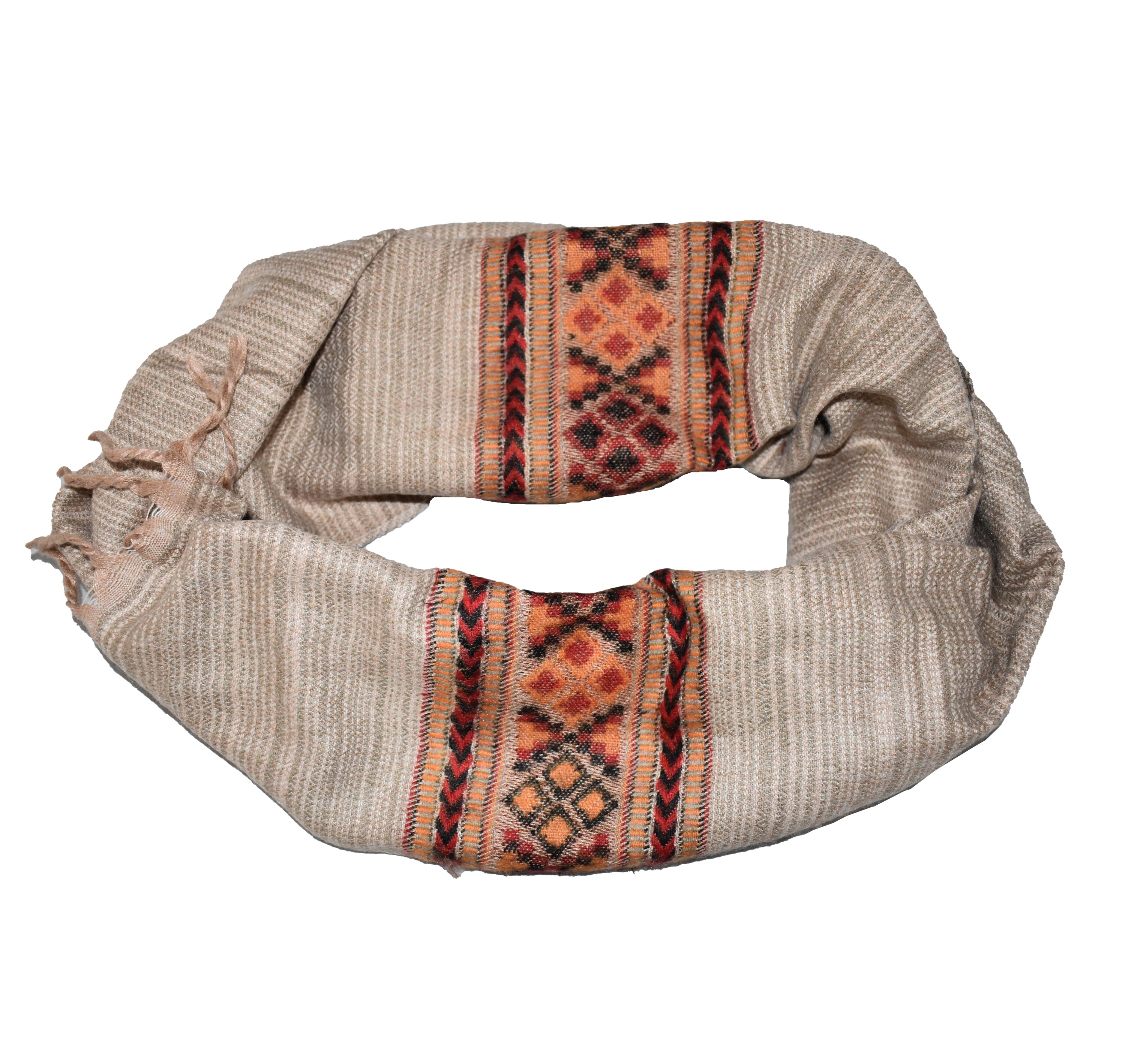 Blended Striped Fleece Scarf