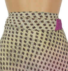 Long Sari Silk Wrap Skirt M 48"