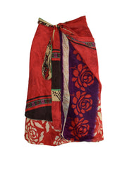 Knee Length Sari Silk Wrap Skirt 60"
