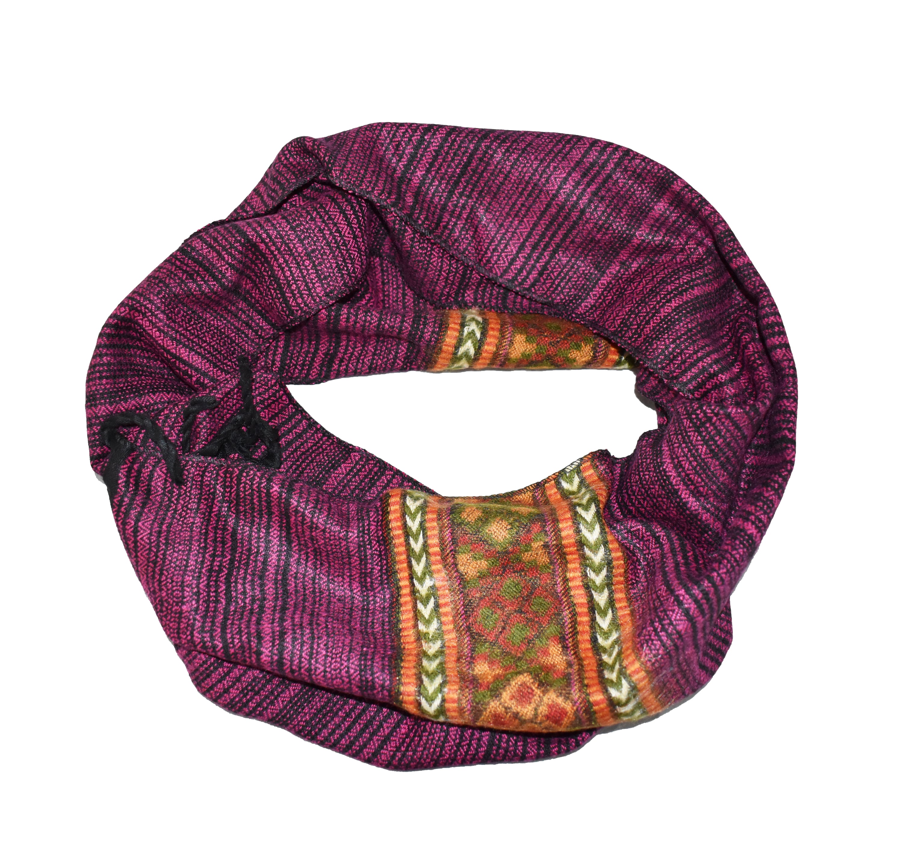 Blended Striped Fleece Scarf