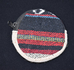 Woven Cotton Round Coin Purse