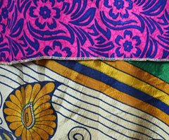 Knee Length Sari Silk Wrap Skirt 58"