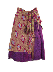 Knee Length Sari Silk Wrap Skirt 58"