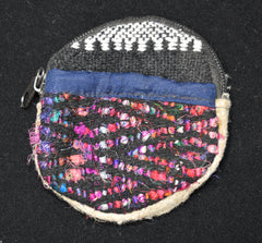 Woven Cotton Round Coin Purse
