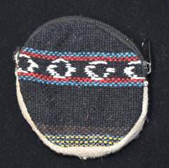 Woven Cotton Round Coin Purse