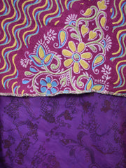 Knee Length Sari Silk Wrap Skirt 58"