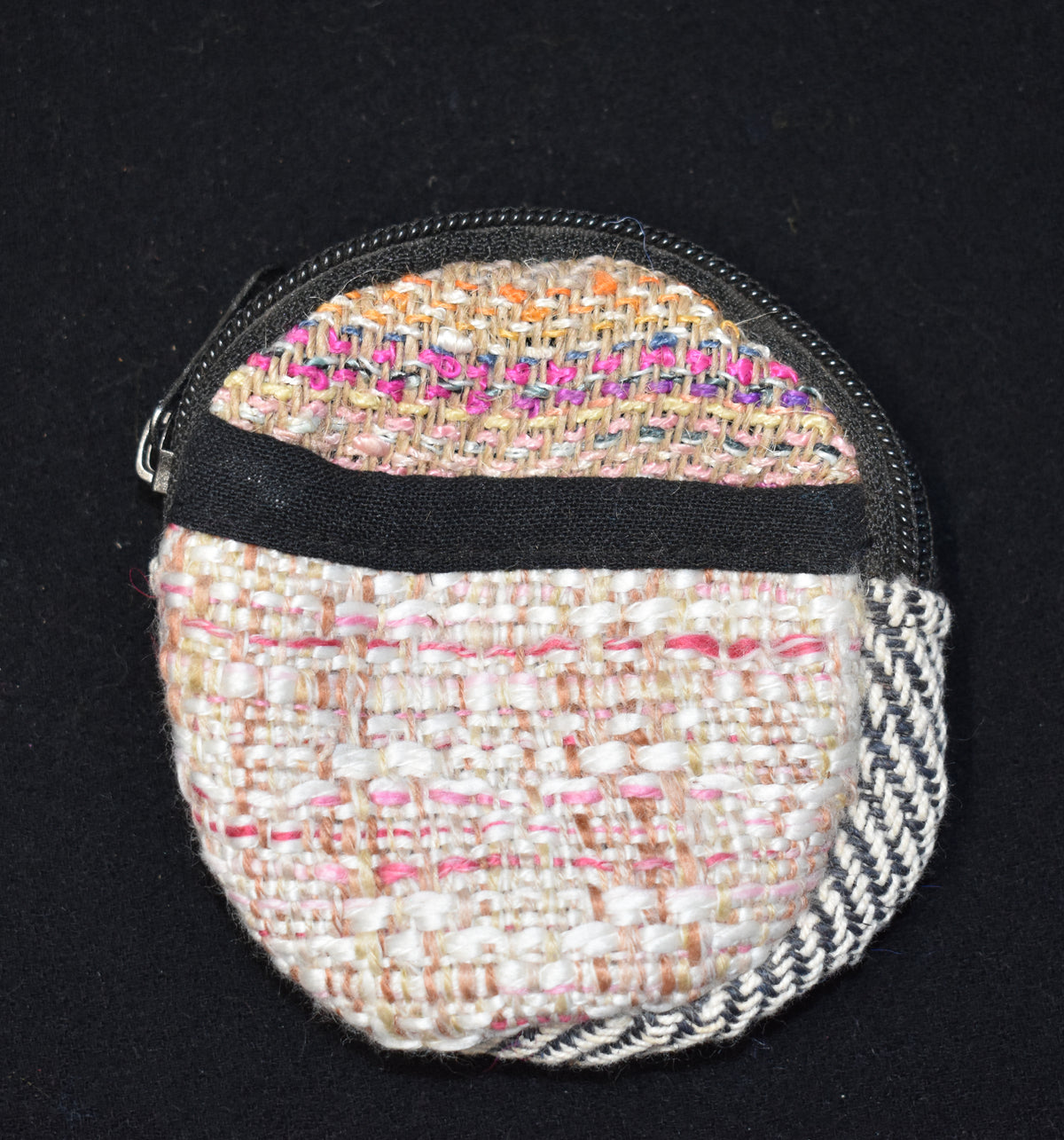 Woven Cotton Round Coin Purse