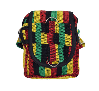 Striped Cotton Shoulder Bag