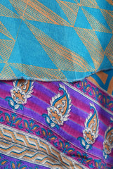 Knee Length Sari Silk Wrap Skirt 58"