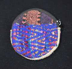 Woven Cotton Round Coin Purse