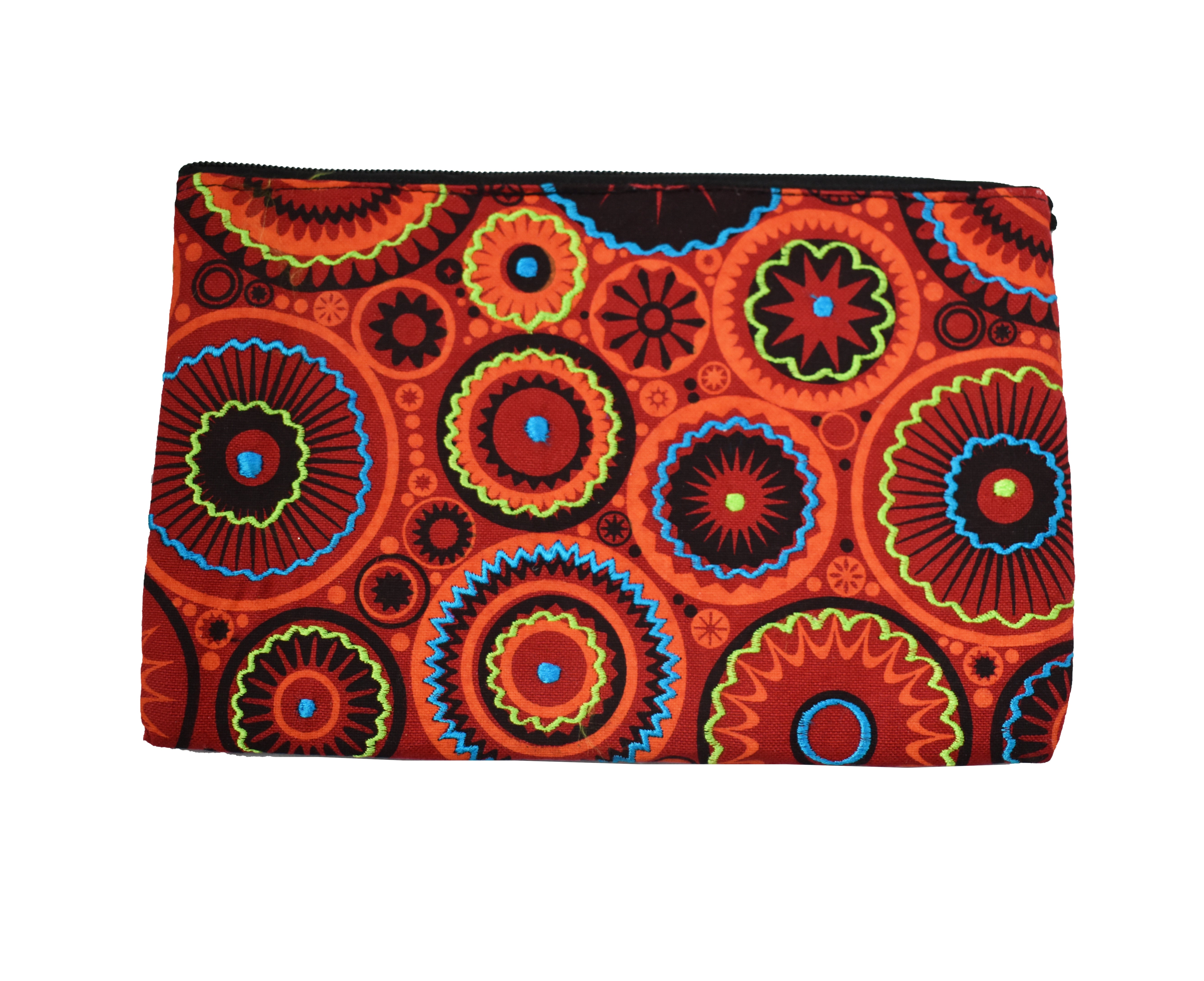 Large Printed Cotton Purse Pencil Case