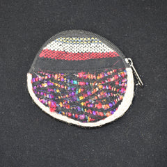 Woven Cotton Round Coin Purse