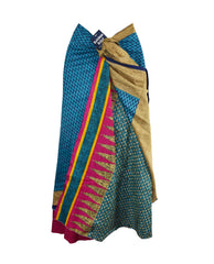 Sari Silk Wrap Skirt XL 66"